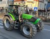 Ein Traktor bei einer Demonstrationsfahrt.